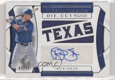 2022 National Treasures Die-Cut Material Signatures 2/49 Nick Solak Auto uk2