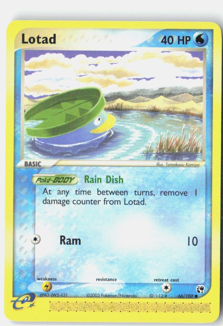 Lotad 66/100 Common Sandstorm Pokemon Near Mint