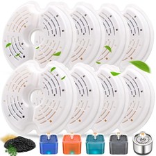 8 Pack Cat Fountain Filters, Cat Water Fountain Filters, Pet Fountain Filter ...