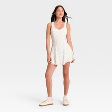 Women's Active Lace Trim Dress - JoyLab Light Blue Floral L