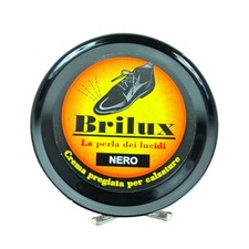 Brilux Shoe Cream Polish - Nero Black - Premium Italian Leather Shine