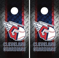 Cleveland Guardians Cornhole Board Wrap Skin Decal Baseball Vinyl Sticker VZ40