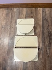 Set Of Two Beige Tupperware Wall Hanging Plat...