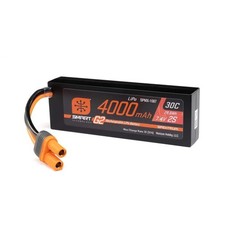Spektrum 7.4V 4000mAh 2S 30C Smart G2 Hardcase LiPo Battery: IC5 - SPMX-1087