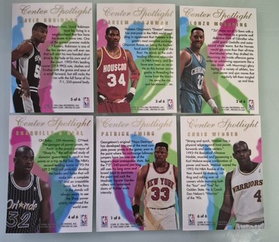 94-95 Flair Center Spotlight - Shaq, Robinson, Hakeem, Mourning 