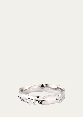 Alexis Bittar NWT Brut Silver Strap Bangle  ($185) w/tax