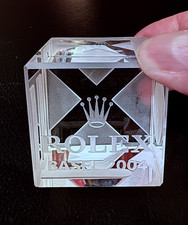 ROLEX Paperweight pure crystal original rolex