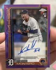 2025 Topps Chrome Update Series - Autographs Keider Montero #RA-KM Purple...