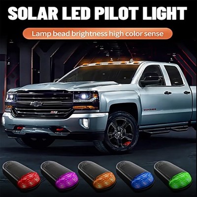 5PCS Universal Solar Powered Cab Light LED Wireless Cab Roof Lights For Pickup