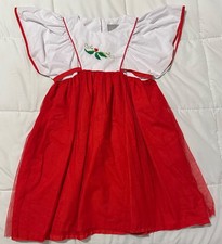 Eleanor Rose Christmas Natasha Dress EUC Girls Size 7/8