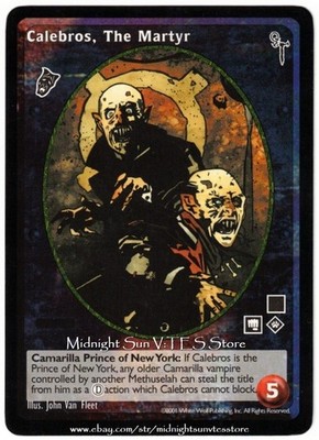 Calebros, The Martyr Nosferatu Final Nights V:TES VTES Vampire CCG
