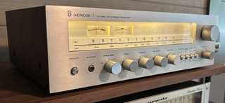 Sherwood S 7450 CP Ricevitore Vintage Restaurato Impiallacciatura Noce Molto Bello 30WPC
