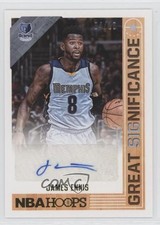 2017 Panini NBA Hoops Great SIGnificance Gold 4/10 James Ennis #GS-JE Auto a3q