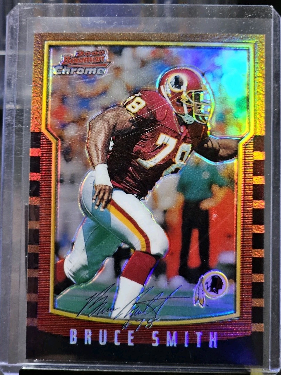 Bruce Smith 2000 Bowman Chrome #35 Refractor Washington Redskins 