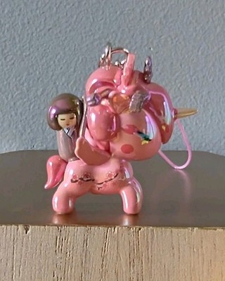 Tokidoki Shimmer Cherry Blossom Unicorno Frenzies Phone Charm: Momoko
