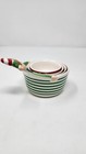 Ceramic Holiday Time Elf Measuring Cups 4pc Set, Christmas Red Green Patterns  — photo 5