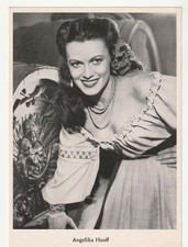 "ANGELIKA HAUFF" Obraz kolekcjonerski z "Gwiazdy filmowe" Zdjęcia i obsługa reklamowa 1951