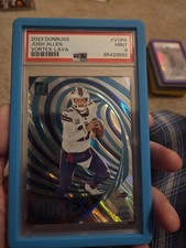 2023 Panini Donruss Vortex Josh Allen #VOR-4 Lava /10 Psa 9 Pop 2 None Higher
