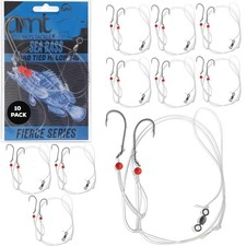 Sea Bass Hi/lo Saltwater Fishing Rigs 1 5 &10 Pack Bulk Options Uncle Mos Tackl