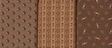 JUDIE ROTHERMEL 1800'S CIVIL WAR REPRODUCTION FABRIC "OOP" GB-508 3 FAT QUARTERS