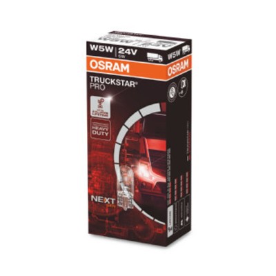 Glühlampe Sekundär OSRAM W5W Truckstar Pro NextGen 24V, 5W, 10 Stück
