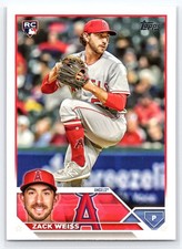2023 Topps Update #US196 Zack Weiss Los Angeles Angels Rookie