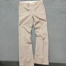 Vtg 80s Haspel Seersucker Pants Mens 38W Brown Banker Stripe USA Made Talon Zip