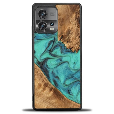 Holzhülle für Motorola Edge 30 Fusion Bewood Handyhülle Hard Case Cover Schutz