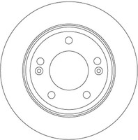 2X TRW Bremsscheibe DF6937 FüR ADA KIA AE Hyundai Niro Elantra Ioniq AD 6 I20 3