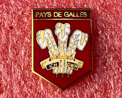 T03 Pins COUNTRY OF WALES RUGBY CLUB Prince of Wales's feathers Lapel Pin