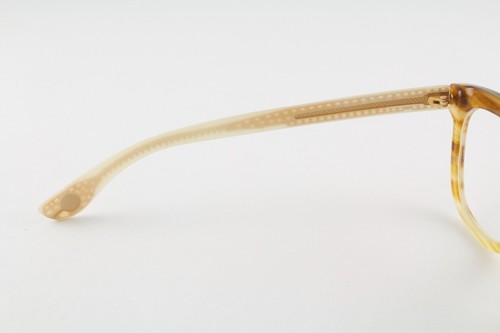 Authentic Balenciaga BAL 0087 UI4 47mm Horn Beige Cat Eye Frames Italy - Picture 4 of 5
