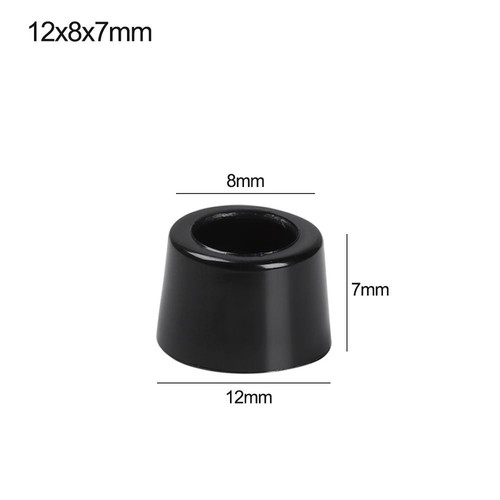 10 pcs Furniture Slip Feet Black Speaker Bed Table Box Tapered Rubber Protection - Picture 21 of 36