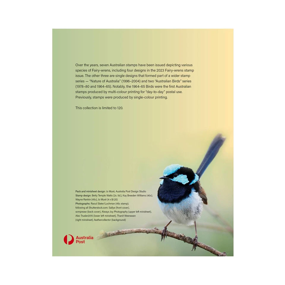 Colección de estampillas Fairy-wrens - Pájaros Foto 2 de 4