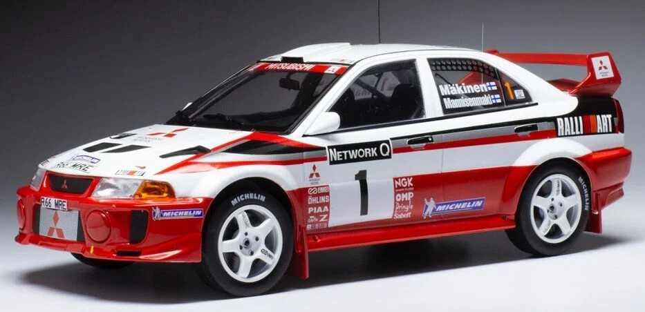 ミニカー Mitsubishi Lancer Evolution WRC 1/18 1:18 Tommi Mäkinen Mitsubishi Lancer RS Evolution V #1 Rally