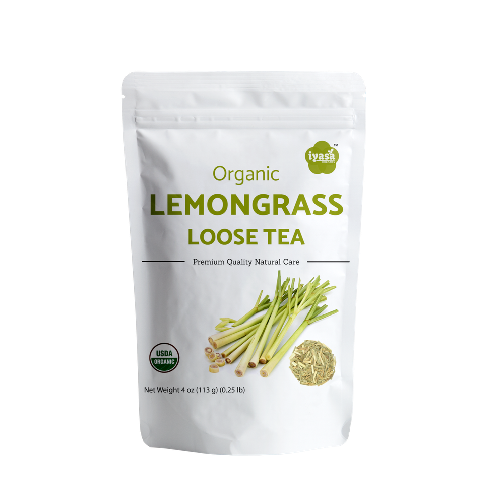 Organic Lemongrass Loose Tea Leave Cuts Lemon Grass  Green Herbal 4,8,16 oz FSH