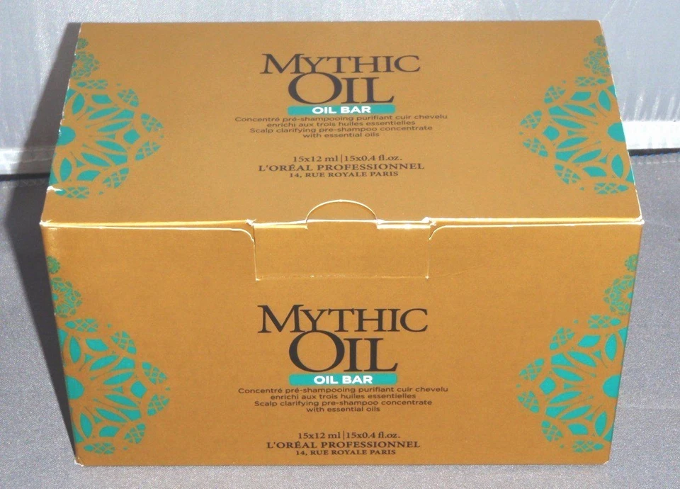 L'Oreal Mythic Oil Bar Pre Shampoo Concentrate 15 X12 ml Tubes of Essential Oils - Image 2 of 2