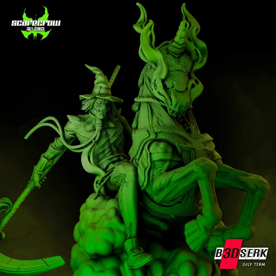 3D Printed 16K B3DSERK - Scarecrow Sculpture DC COMICS Fan Made 1/6 scale - Image 3 of 4