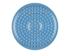 Stiftplatte für Midi Bügelperlen, Kreis (klein) Transparent Steckplatte