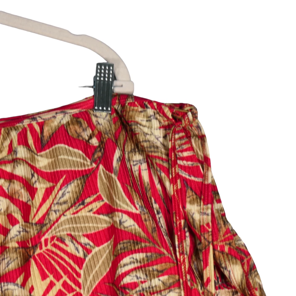 Minifalda Catalina para nadar para mujer talla 3x 22w-24w roja tropical corbata lateral Foto 2 de 4