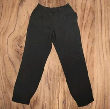 Zara Basics 28" Pantalon de Jogging Gris Foncé à Enfiler Femme Taille Grande 