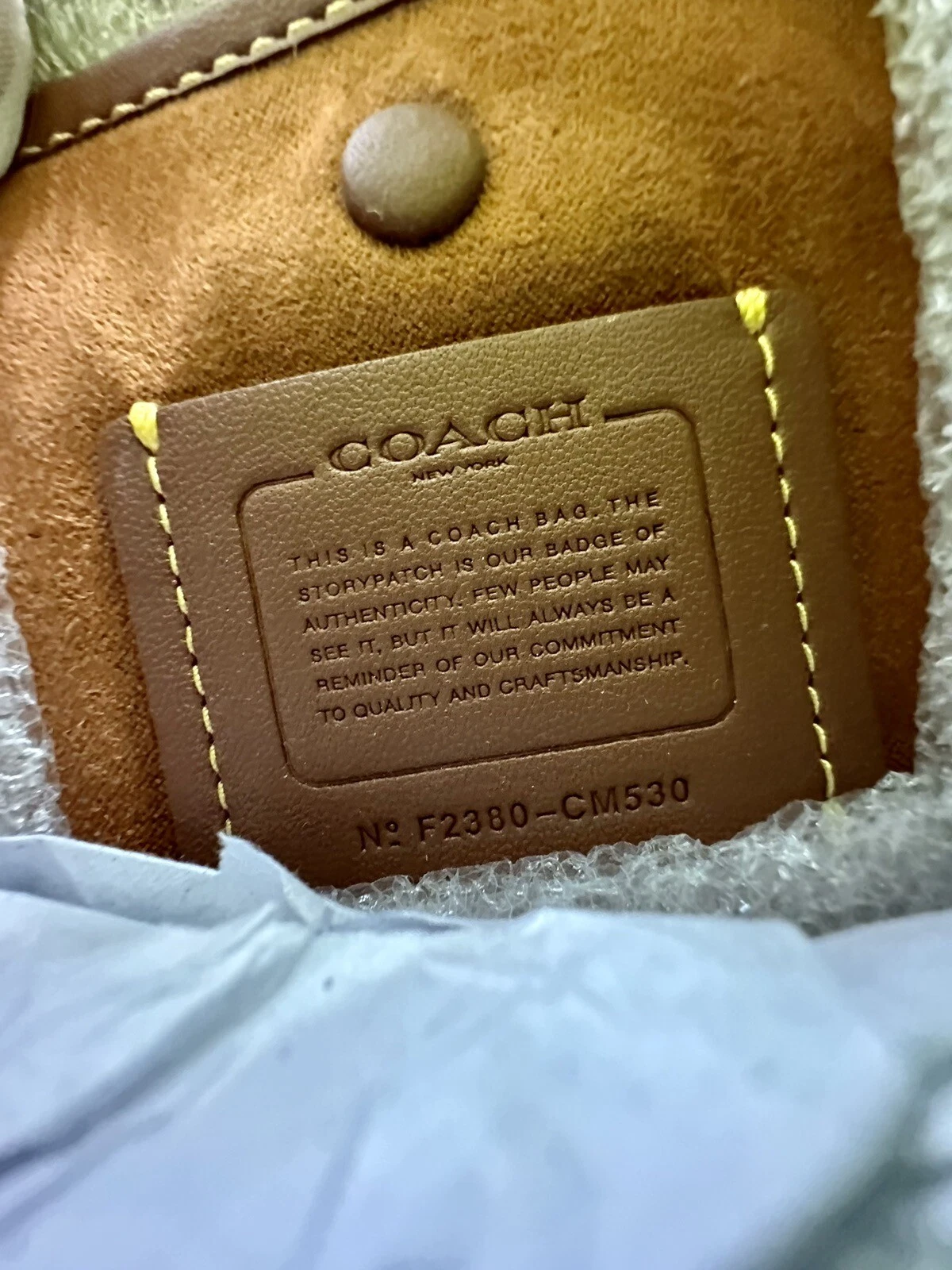 Borsa a tracolla COACH Eve AVORIO In pelle Con Guanti Borsa Hobo CM530 NUOVISSIMA