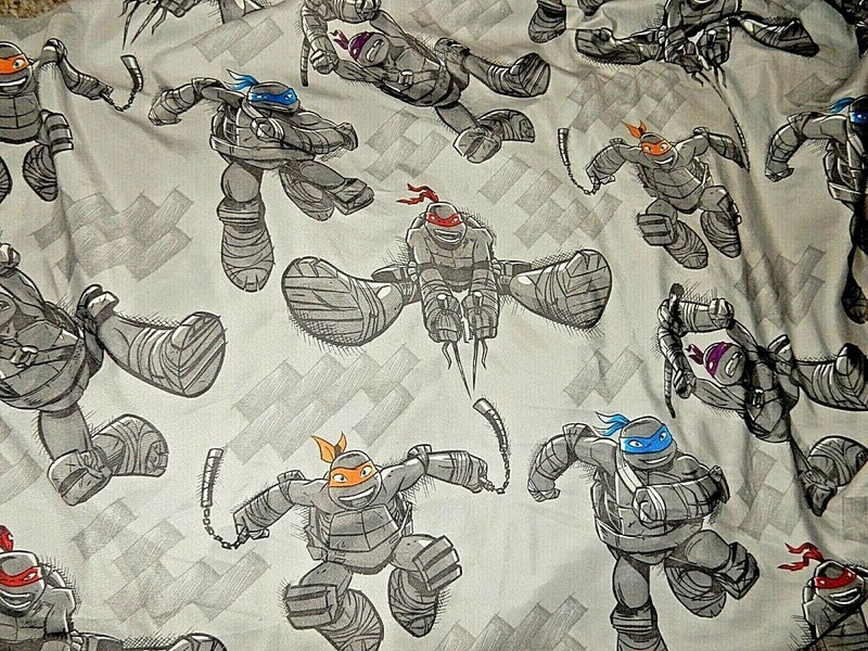 8H Teenage Mutant Ninja Turtles Microfiber FULL/Double Fitted bed Sheet (Fabric)