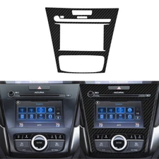 1PCS Carbon Fiber Center Radio Console Cover Trim For ACURA ILX 2016-22