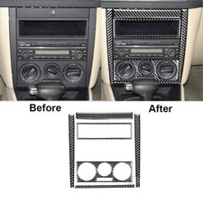 6pcs Carbon Fiber Interior Central Console Cover Trim For Volkswagen Golf 99-04 6pcs Carbon Fiber Interior Central Console Cover Trim For Volkswagen Golf 99-04