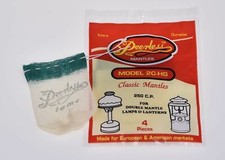 25 Peerless 4-Pk Mantles 2C-HG Double Mantle Lamps Using Gas, Kerosene, Propane