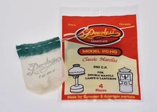 25 Peerless 4-Pk Mantles 2C-HG Double Mantle Lamps Using Gas, Kerosene, Propane 