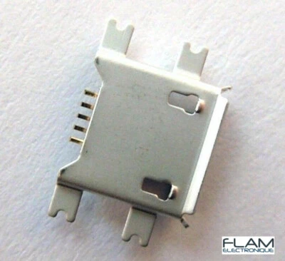 Connecteur à souder micro USB type B femelle / Female connector to solder - Photo 1/4