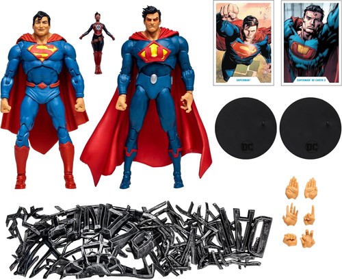 McFarlane DC Multiverse Superman vs Superman of Earth-3 Set with Atomica - Picture 2 of 10