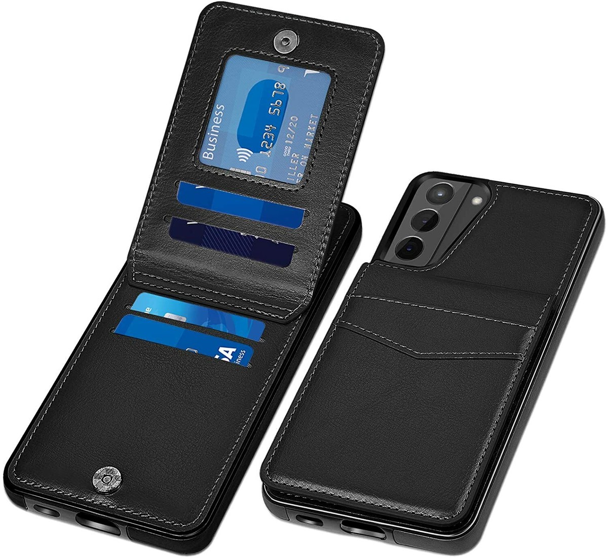 For Samsung galaxy S21 Plus /S21/S21 FE Wallet Case Card slot