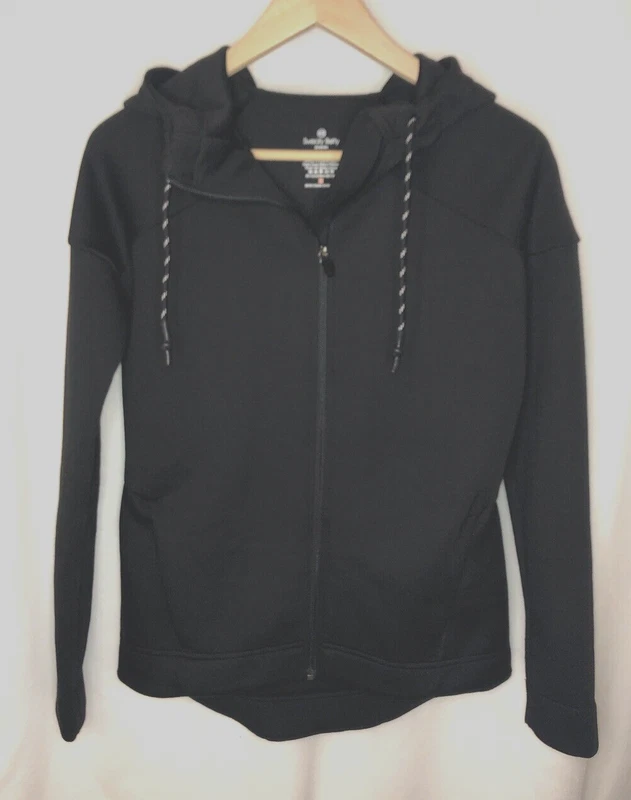 sweaty-betty full zip hooded performance zip pockets hoodie